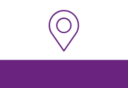 Icon of a pin for a map representing location.