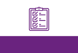 Icon of clipboard with a checklist on it representing a strategic plan.